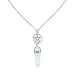 Yfe Fashion Five-Pointed Star Necklace Hexagonal Stone Necklace for Women Crystal Pendant Necklace Jewelry