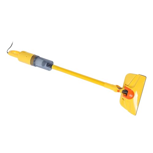 aqxreight Potente Aspiradora de Varilla de 15 KP, Aspiradora de Varilla con Cable para Mascotas con Aspiradora de Mano de 600 W, Vaso para Polvo de 1 Litro para Uso Doméstico, Amarillo