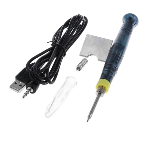 Image of BABATOOLS 8W USB Portable Soldering Iron With Stand Replaceable Long Life Tip + T H7R6