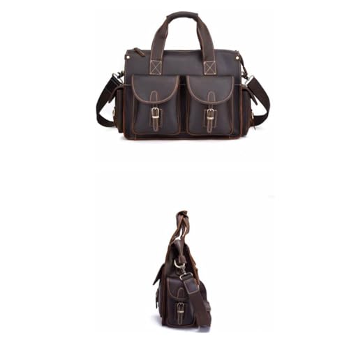 Mens Handbags Carrying Cases Messenger Shoulder Bags Briefcases Genuine Leather Laptop Bags2