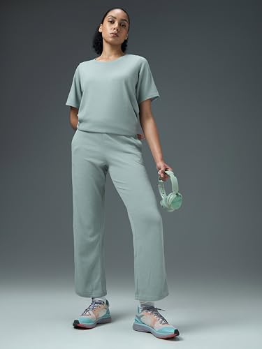 Image of TECHNOSPORT Women's Relaxed Fit Mid Rise Track Pant