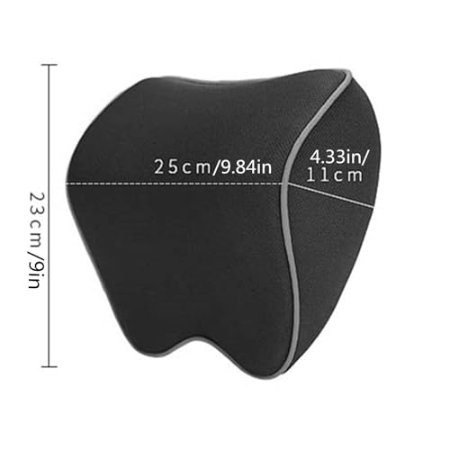 Image of Car Neck Rest Pillow, Memory Foam Head & Neck Support Cushion for Car Seat & Office Chair, Black (sdasdad)
