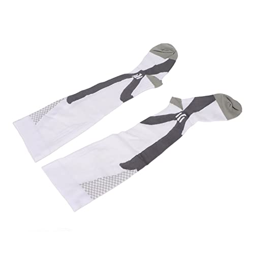 Meias de Compressão Absorventes de Suor 2 Peças Meias de Compressão Antiderrapantes para Uso Médico