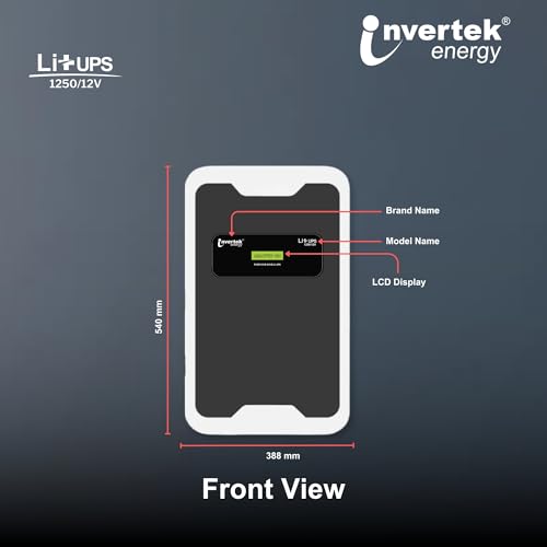 Image of Li+ UPS 1250 | 2-in-1 Inbuilt Lithium Battery & Pure Sine Wave UPS | 1050VA /12V | 1280Wh LiFePO4 | Wall Mount | Fast Charging | Zero Maintenance | 5-Years Warranty on Battery