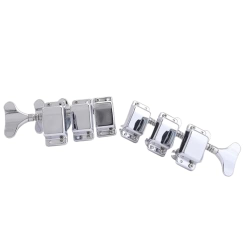 ペグ マシンヘッド 6弦エレキベースドライバーヘッドチューナー1セット(3L3R)