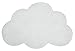 TAPIS COTON LILIPINSO (64X100CM) - FORME NUAGE - COLORIS NUAGE WHISPER WHITE