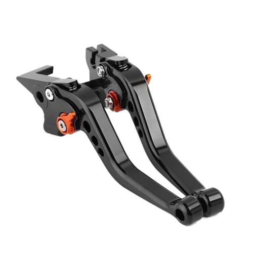 Kurze Bremse Kupplung Hebel Für KTM 690 Duke SMC SMC-R Enduro R 2015-2022 Motorräder Lenker CNC Einstellbar(Black-A)