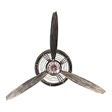 Qualité fiable : Fabriquée à partir d'alliages de première qualité, cette décoration murale en métal résiste à la décoloration et à la déformation, offrant ainsi des horloges robustes en forme d'hélice d'avion antique qui conservent leur beauté d'origine.