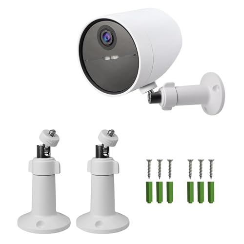 2Pack Adjustable Wall Mount for SimpliSafe Security Camera 360Adjustable Mount Bracket for SimpliSafe Surveillance Cam Ceiling Camera Mount with 1/4 Male Thread