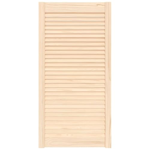 vidaXL Puerta Tipo Persiana con Celosía Rejilla Armario Tablillas Guardarropa Separador Decoración 99,3x49,4cm Madera Maciza de Pino