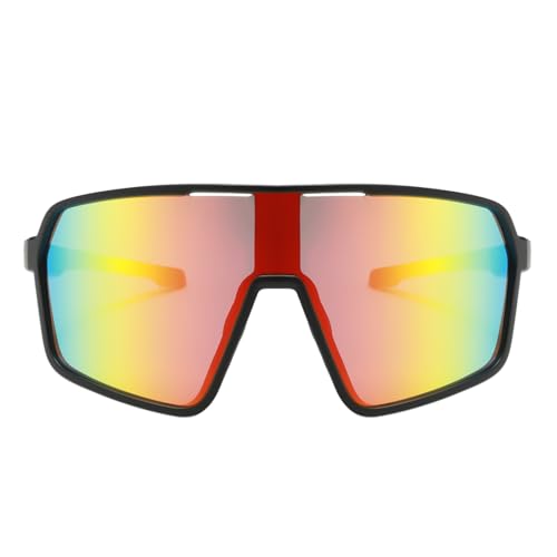 LJCZKA Sports Sunglasses for Women Men Oversized Square Frame Eyewear for Cycling Running Driving with UV400 Protection - Image 2
