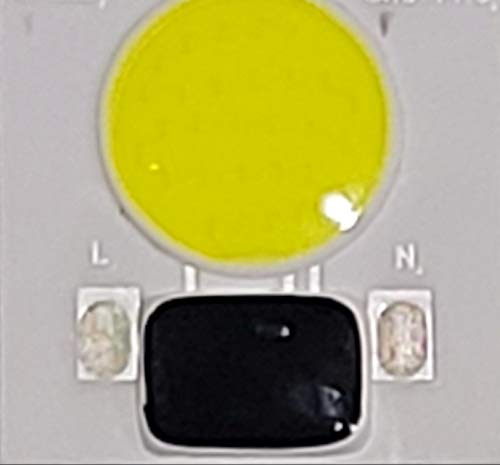 Noval LED COB Chip 18w, Direct 220V White 2Pc Size 28x28mm Separate Input Smart Driver for LED Conceal, Down, Flood, Street, Spotlight etc.