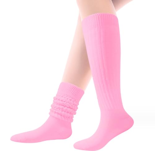 Image of Galsang Women's Slouch Socks, Long Scrunch Knit Casual Socks for Girls, B206
