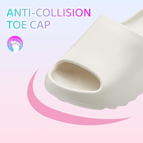 Cloud Slides for Kids,Boys Girls Shower Slippers Bathroom Pool Sandals,Toddler Home House Open Toe Comfy Thick Sole Slippers,Summer Non-Slip Beach Shoes4