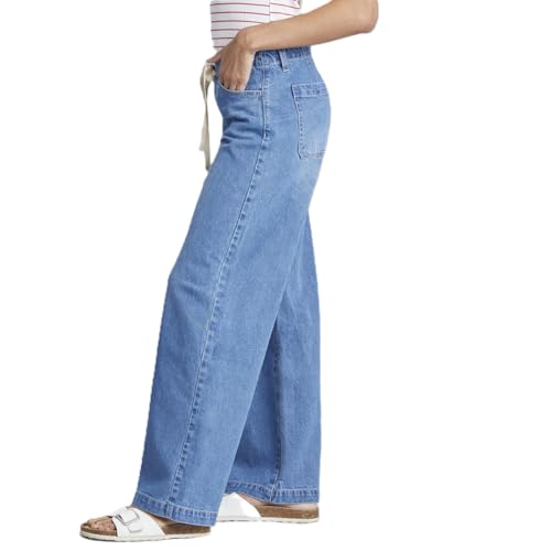 UNIONBAY womens Wide Leg Drawcord Leg Jean3
