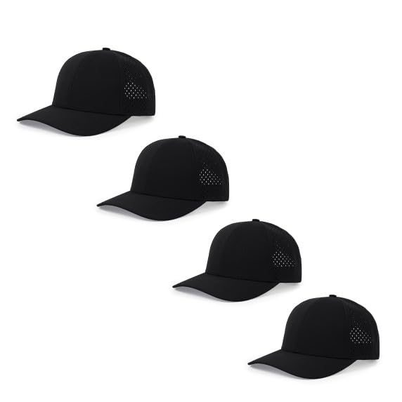 Image of Quick Dry Baseball Cap Curved Brim Mesh Snapback Hat for Men Women
