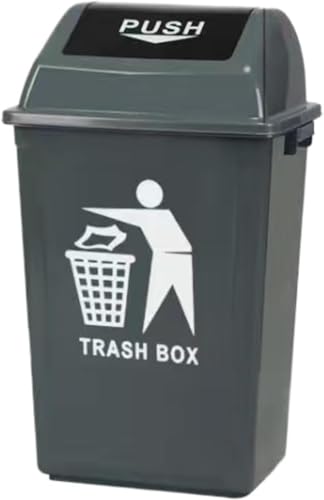 Tufduzo ゴミ箱 ふた付き 屋外 ダストボックス ごみ箱 大型 業務用 外用 大容量 悪臭防止 防臭 スイングカバー プラスチック 開閉簡単 厚い 大ごみ箱 おしゃれ キッチン 屋外ゴミ箱 ??桶 洗え 取り外し可能 廃棄物リサイクル容器 外用ゴミ箱