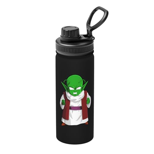 ピッコロ大魔王 魔法瓶 水筒 スポーツウォーターカップ スポーツボトル 直飲み ステンレス マグ ボトル 大容量 ポータブル こぼれ防止 持ち手付き 真空断熱 持ち運びが簡単 保温保冷 アウトドア 登山 自転車 遠足 男女兼用 18oz