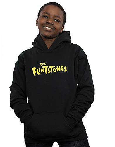 Absolute Cult The Flintstones Boys Original Logo Hoodie Black 7-8 Years