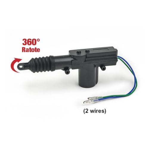 Actuador de puerta de coche universal 12V con mecanismo de 2 cables 4