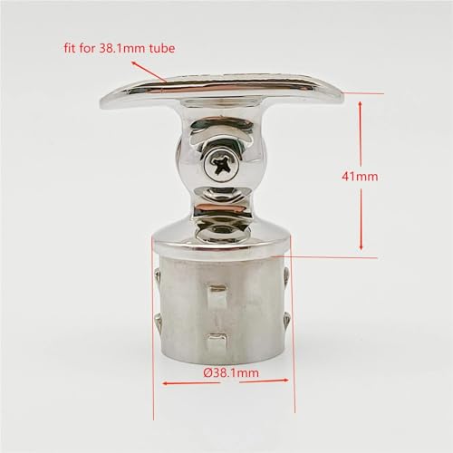 Soporte ajustable de 38,1mm de alta gama en acero inoxidable 316 4