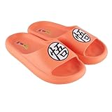 Dragon Ball Z Men's Slides Goku Vegeta Gohan Slip On Comfort Slides (Orange, 8/9)