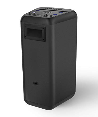 Image of Philips BASS+ NX200 Wireless Bluetooth Party Speaker, Light Effects, Karaoke Features, 160W Max, 2X Mic-inputs, 1x Guitar Input, up to 14 Hours of Playtime (TANX200)