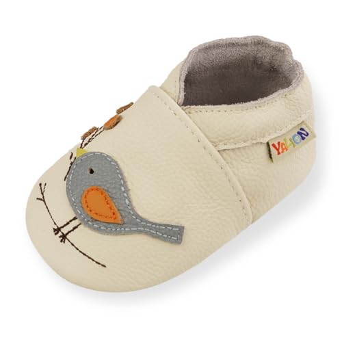 YALION Baby Junge Mädchen Weicher Leder Lauflernschuhe...