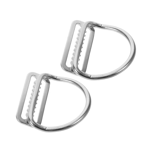 Kisangel 2pcs Scuba Buckles with D Ring for Secure Positioning for Surfing Climbing and Water Sports Activities