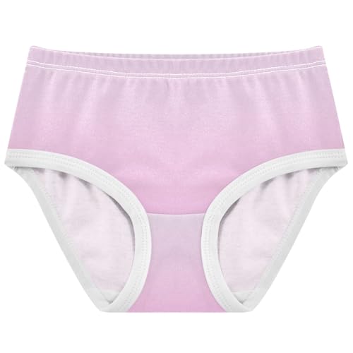 Joisal Ombre Pearl Pink Gradient Cute Panties Girl Girls Underwear Toddler Cotton Pattern Undies Kids Briefs 2t