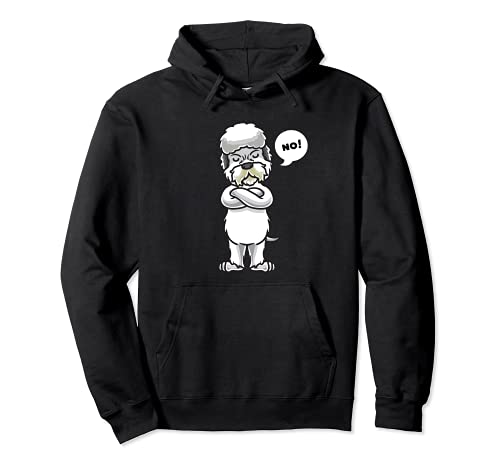 Stubborn Dandie Dinmont Terrier Dog funny Pullover Hoodie, Black