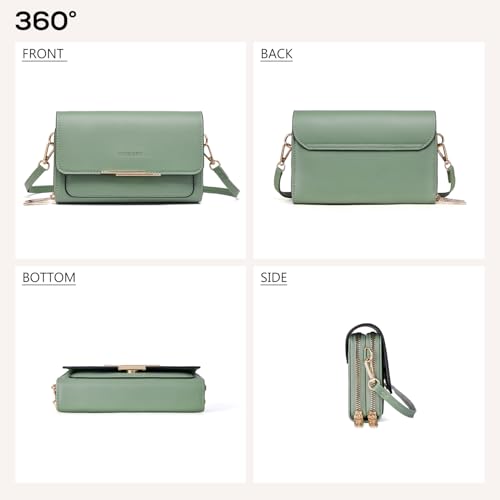Small Crossbody Bag for Women,Cell Phone Purse Women's Shoulder Handbags Wallet Purse with Credit Card Slots - Image 5