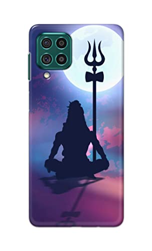 Image of Printed Hard Back Cover Case for Samsung Galaxy F62 | Samsung Galaxy M62 Back Cover (Lord Shiva) -1302
