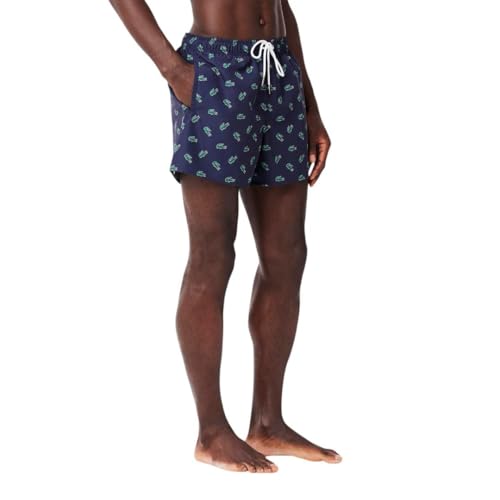 Lacoste Men's Standard Allover Croc Swim Short3