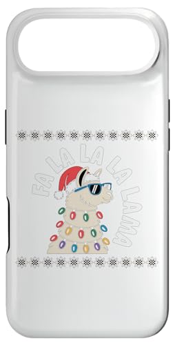 FA la Lama Chapeau de Noël Amusant Lama Pull Moche de Noël Coque pour iPhone Air
