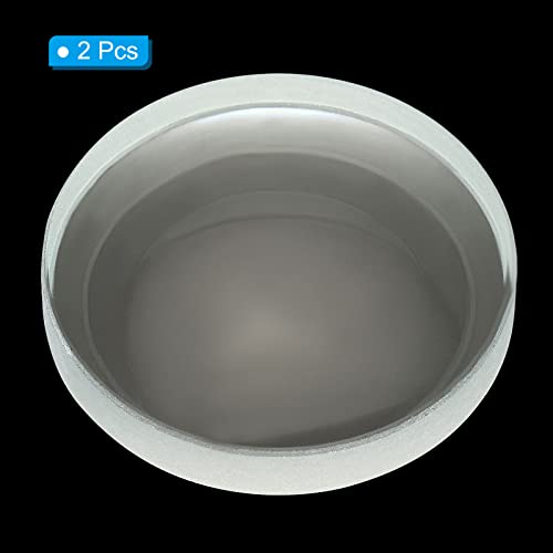 Image of PATIKIL 4 inch (100mm) Focal Length Double Concave Lens, 2 Pack 50mm Diameter 8mm Height Glass Optically Polished Round Edges Lens for Physics Experiment, Clear