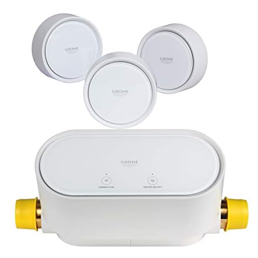GROHE Sense Set | Smart Home vattensäkerhetssystem – 1x GROHE Sense Guard + 3x GROHE Sense | vit | 22502LN0