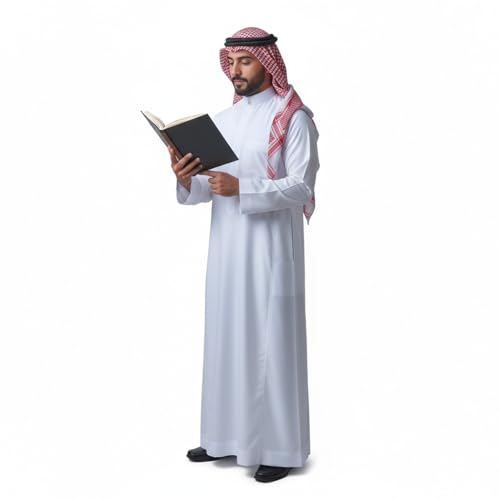 Men's Thobe Muslim Clothes Long Sleeve Middle East Saudi Kaftan Islamic Abaya Dubai Arab Robe