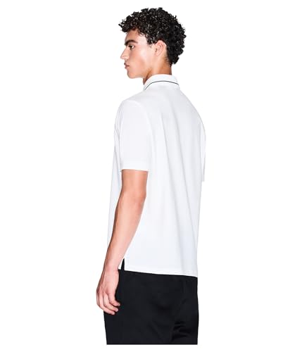 Camiseta polo Armani Exchange Milano/Nueva York con logo miniatura 4