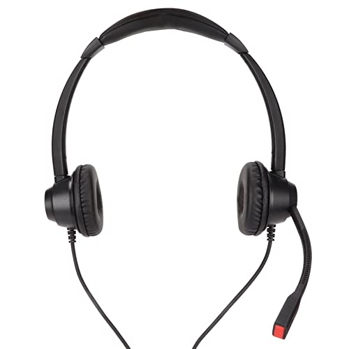 Botegra Communication Headset, Call Center Headset 3.5Mm Plug Speaker Volume Adjustment  Multipurpose For Office #TOP28