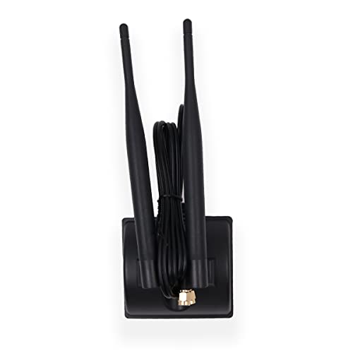 Namvo WiFi & Bluetooth Antenna, 2.4G/5.8G Dual-Band, 10dBi Gain, Magnetic Base, blackone - Image 3