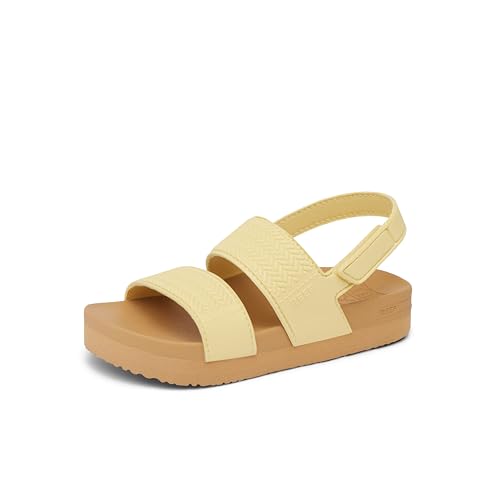 Image of REEF Girls Toddler /Little Kid Water Vista Platform Sandal, Water Friendly, Adjustable Strap