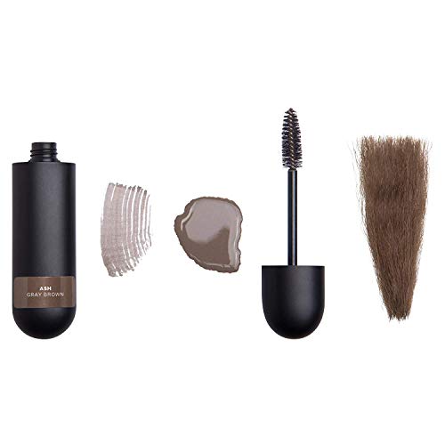 VOLT Grooming Instant Beard Color - Waterproof Quick Drying Brush on Color for Beards and Mustaches, Ash (Gray/Brown)