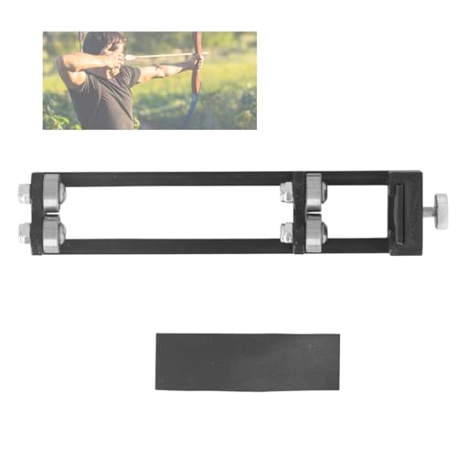 KUIDAMOS Archery Straightness Detector archery tools archery bow for Replacement Burr Polisher 14.4x2.8x3.8cm Archery Accessory for Determing Archery Straightness,Black Mantenimiento del