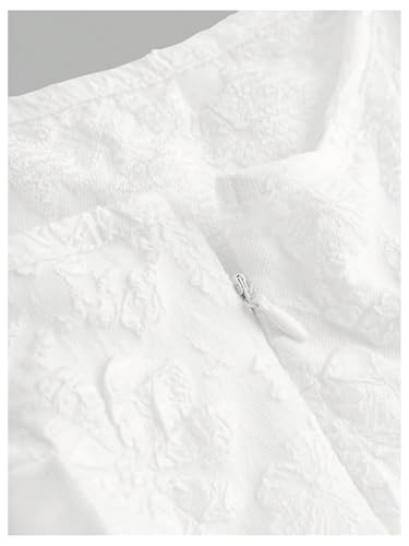 Girl's Floral High Waisted A Line Dress Square Neck Sleeveless Pleated Midi Tank Dresses4