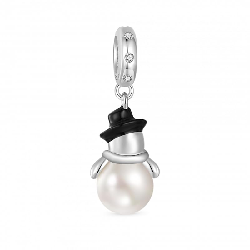 Image of GNOCE Christmas Charm Silver Plated & Sterling Silver Bracelet Gift
