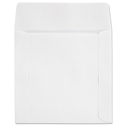 Quality Park Paper CD/DVD Sleeve, Ungummed, White, 4.825 x 5, 250 per Box, (62905) - image 3