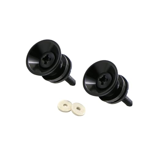 2PCSギターストラップセキュリティロックボタンハードウェアロックピンギター用の鉄のテクスチャギターストラップボタン