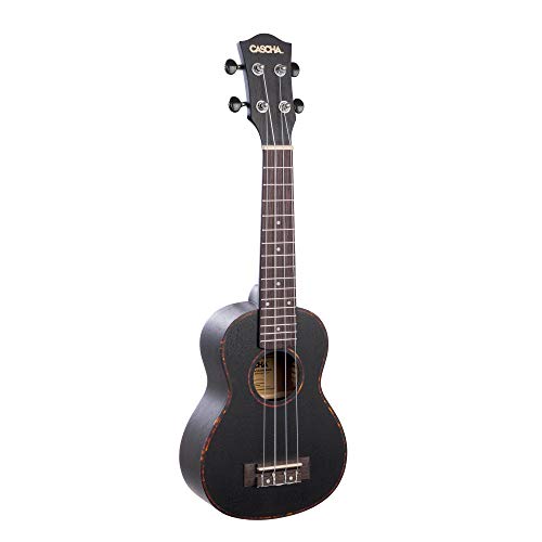 CASCHA Ukulélé noir soprano gaucher en acajou pour adultes et enfants – Avec 3 médiators et poche rembourrée – Ukulélé… - Les Beatles, Paul McCartney, John Lennon, RIngo Starr, George Harrison CASCHA Ukulélé noir soprano gaucher en acajou pour adultes et enfants - Avec 3 médiators et poche rembourrée - Ukulélé… – Image 4