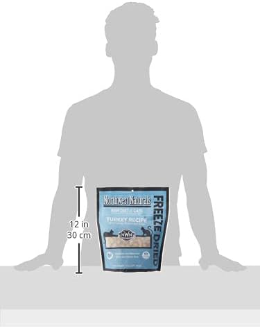 Northwest Naturals Freeze-Dried Turkey Cat & Kitten Food – Bite-Sized Nibbles – Healthy Limited Human-Grade Ingredients All-Natural High-Protein Raw Diet – Complete & Balanced Made in USA 11 oz
